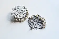 Ishana . इशाना ✯ German Silver Earring -  Circular Mandala Design