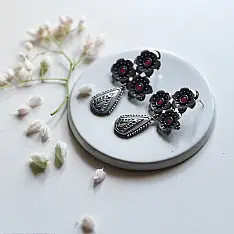 Ishana . इशाना ✯ German Silver Earring - A