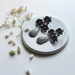 Ishana . इशाना ✯ German Silver Earring - A