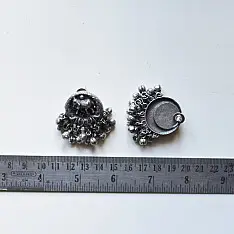 Ishana . इशाना ✯ German Silver Earring - Elephant Motif