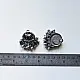 handcrafted german silver jhumka drop earrings featuring elephant motif, filigree stud, dome jhumka, and ghungroo bead fringe
