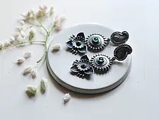 Ishana . इशाना ✯ German Silver Earring - B