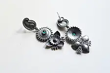 Ishana . इशाना ✯ German Silver Earring - B