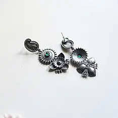 Ishana . इशाना ✯ German Silver Earring - B