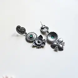 Ishana . इशाना ✯ German Silver Earring - B
