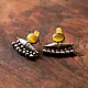 online german silver earrings (Two Color Options yellow/ White)