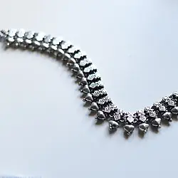 Ishana . इशाना ✯ German Silver Triangular Spike Choker Necklace: - A