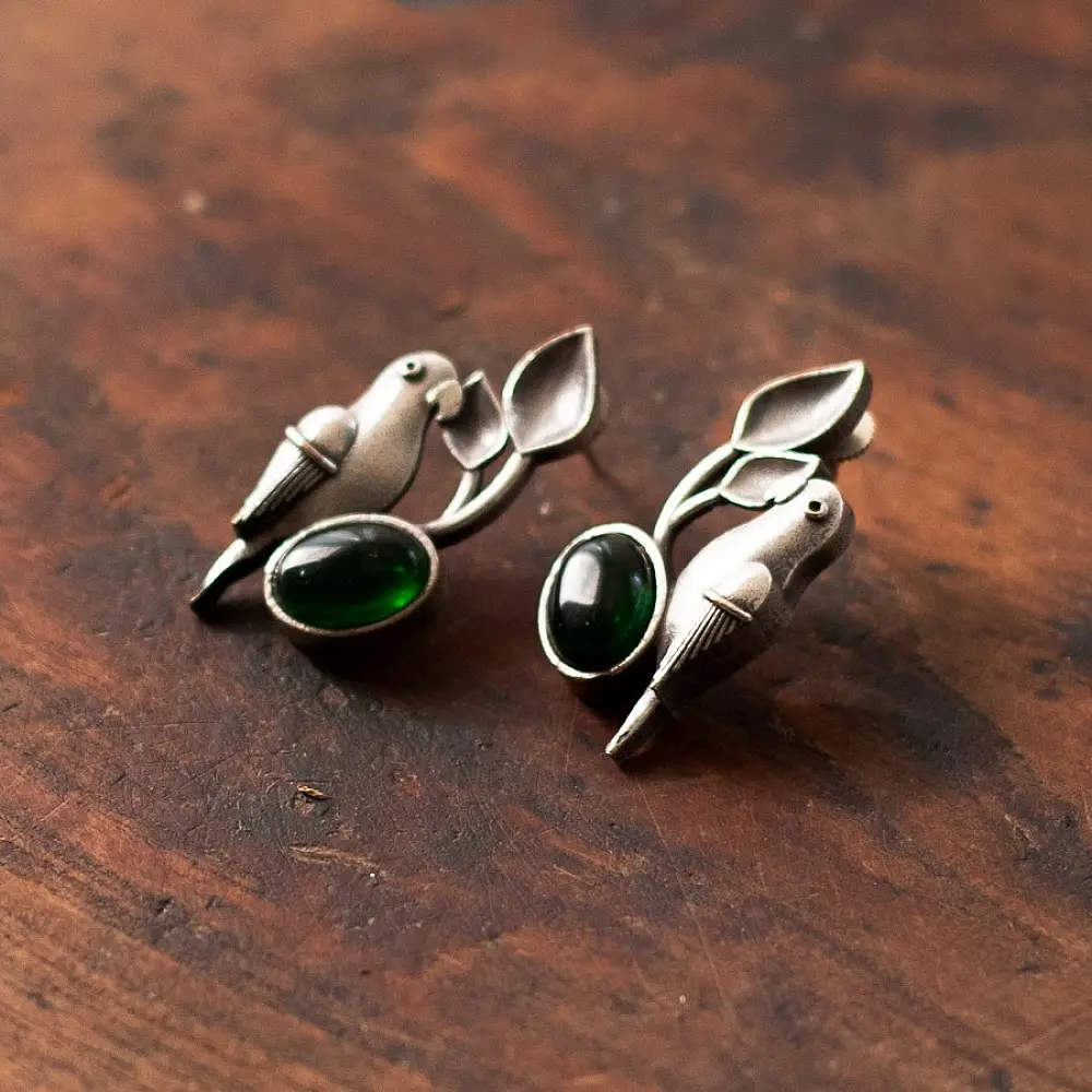 online german silver earrings