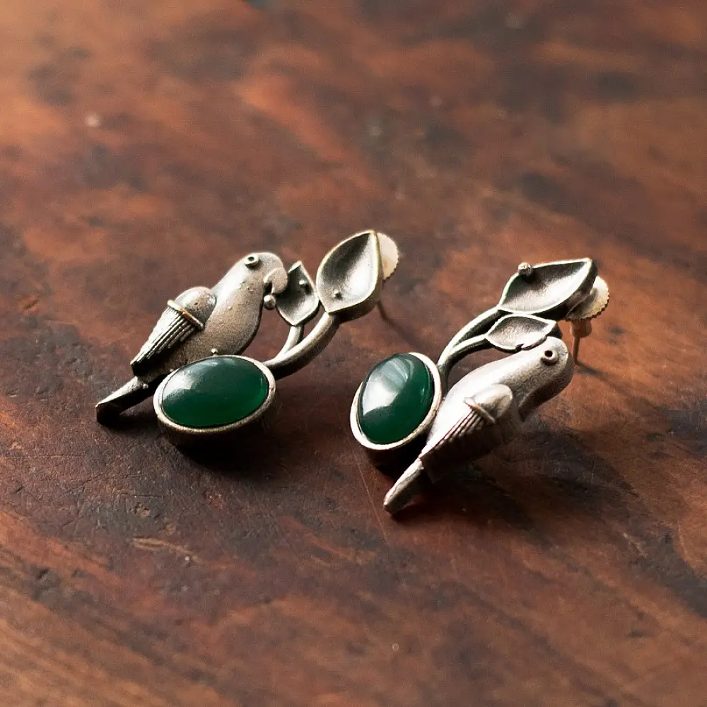 online german silver earrings
