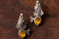Ishana . इशाना | German Silver Earring - Four Color Options