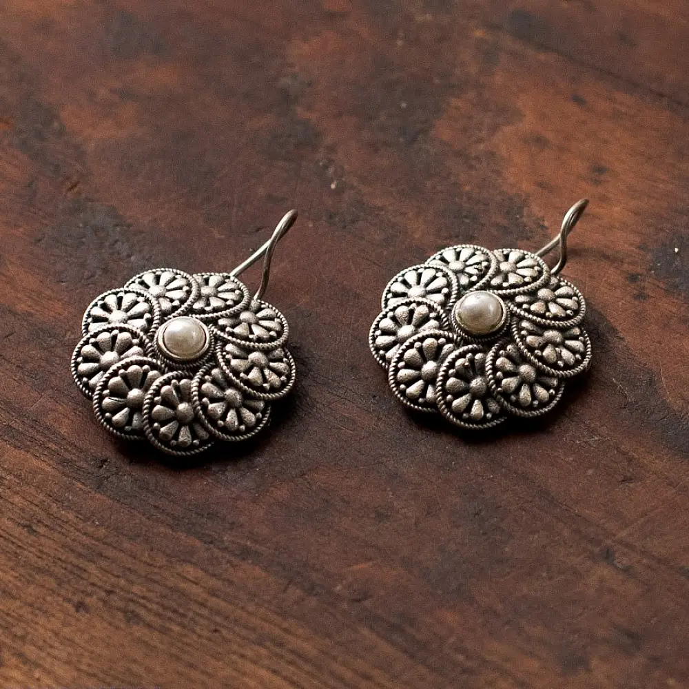 online german silver earrings