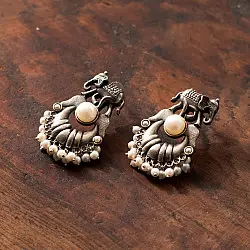 Ishana . इशाना | German Silver Earring - 12