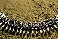 धरा ✽ Antique Finish White Metal ✽ Necklace { 35 }