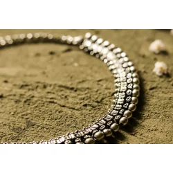 धरा ✽ Antique Finish White Metal ✽ Necklace { 45 }