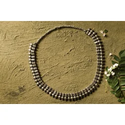 धरा ✽ Antique Finish White Metal ✽ Necklace { 48 }