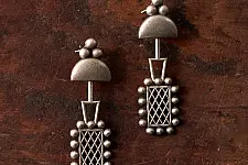 Ishana . इशाना | German Silver - Long Earring