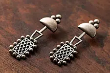 Ishana . इशाना | German Silver - Long Earring