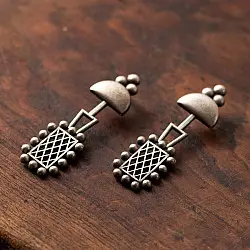 Ishana . इशाना | German Silver - Long Earring