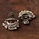 online german silver earrings Two Color Options Red / Blue