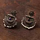 online german silver earrings Two Color Options Red / Blue