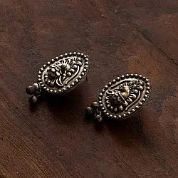 Ishana . इशाना | German Silver Earring - Peacock