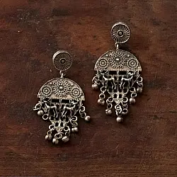 Ishana . इशाना | German Silver Earring - 24