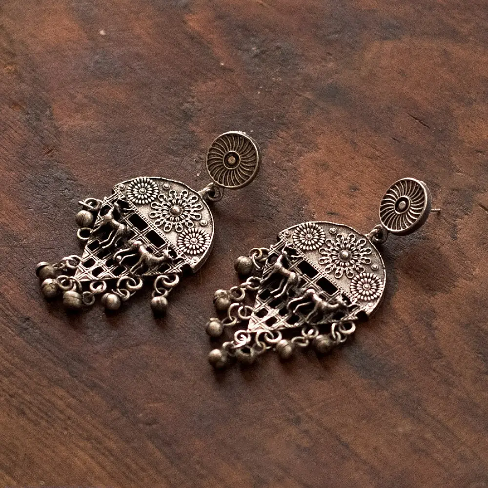 online german silver earrings