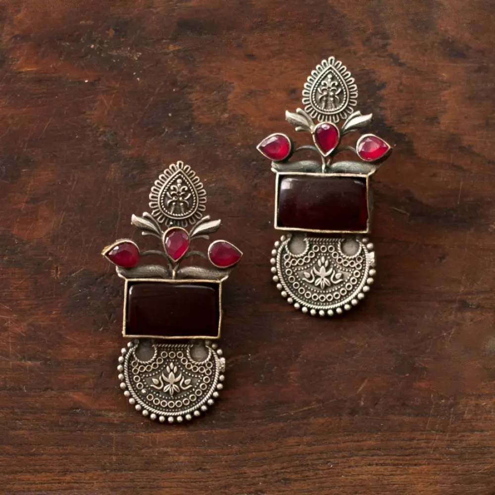 online german silver earrings
