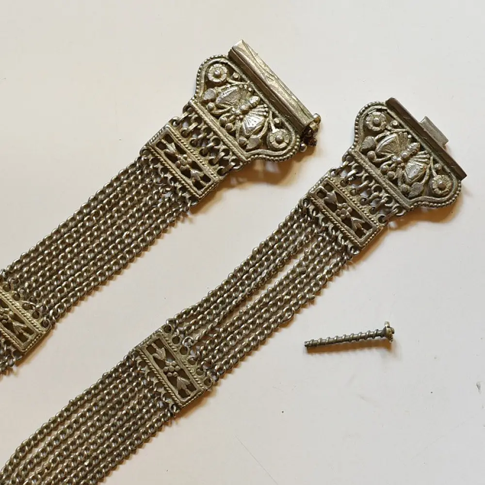 shop White Metal Waist Belt |Tribal Kamarband