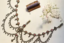Kanupriya - White Metal traditional Bhil tribal kamarband (Two Options)