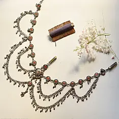 Kanupriya - White Metal traditional Bhil tribal kamarband (Two Options)