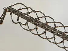Kanupriya - White Metal - Rabari Waist Belt / Kamar Bandh - E