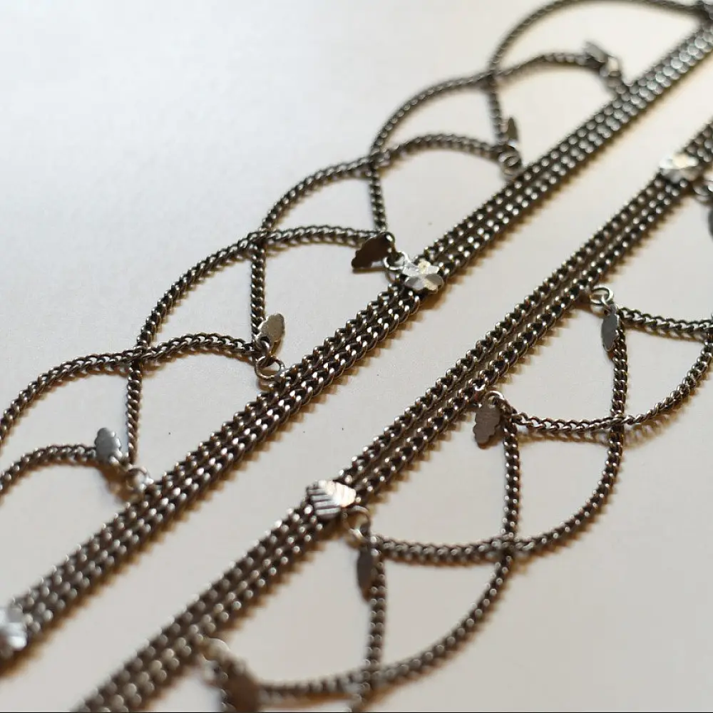 shop White Metal Waist Belt / Kamar Bandh