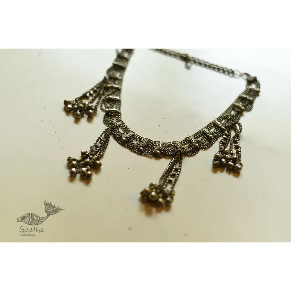 shop Vintage Jewelry - Jhalar Jhumar Choker / Necklace