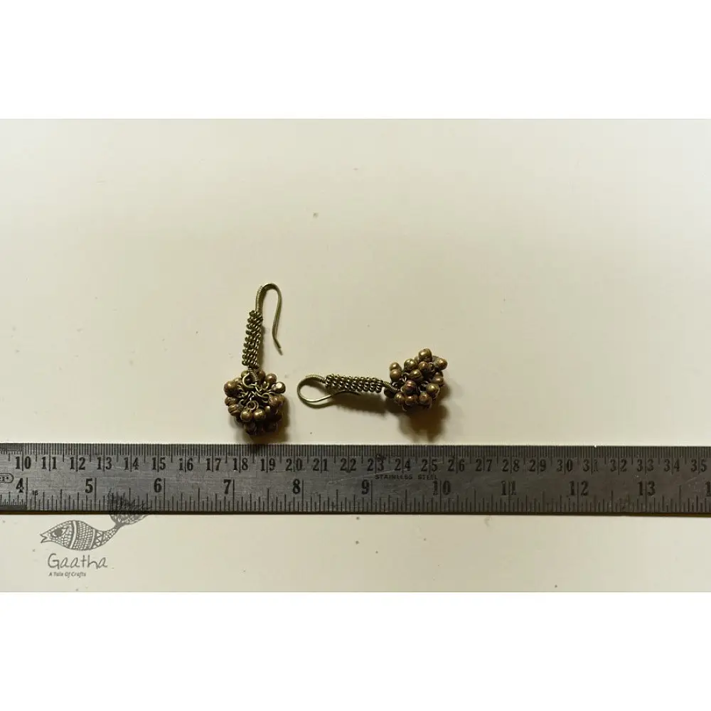 shop Vintage White Metal Earring