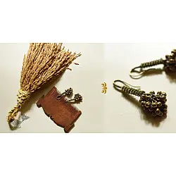 Kanupriya ~ Vintage White Metal Earring - A