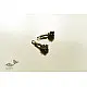 shop Vintage White Metal Earring