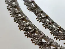 Kanupriya - White Metal - Rabari Waist Belt / Kamar Bandh - F