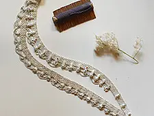 Kanupriya - White Metal - Rabari Waist Belt / Kamar Bandh - G