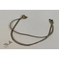 Kanupriya ~ Vintage Jewelry - Banjara Simple Chain Payal / Anklet (Pair) - Two Options