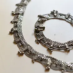 Vintage Payal | Handmade Traditional Jhaalar Payal