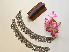 Vintage Payal | Handmade Traditional Jhaalar Chain Payal