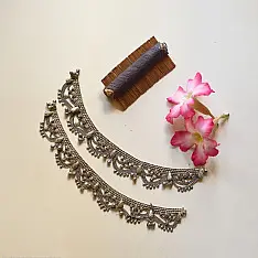 Vintage Payal | Handmade Traditional Jhaalar Chain Payal