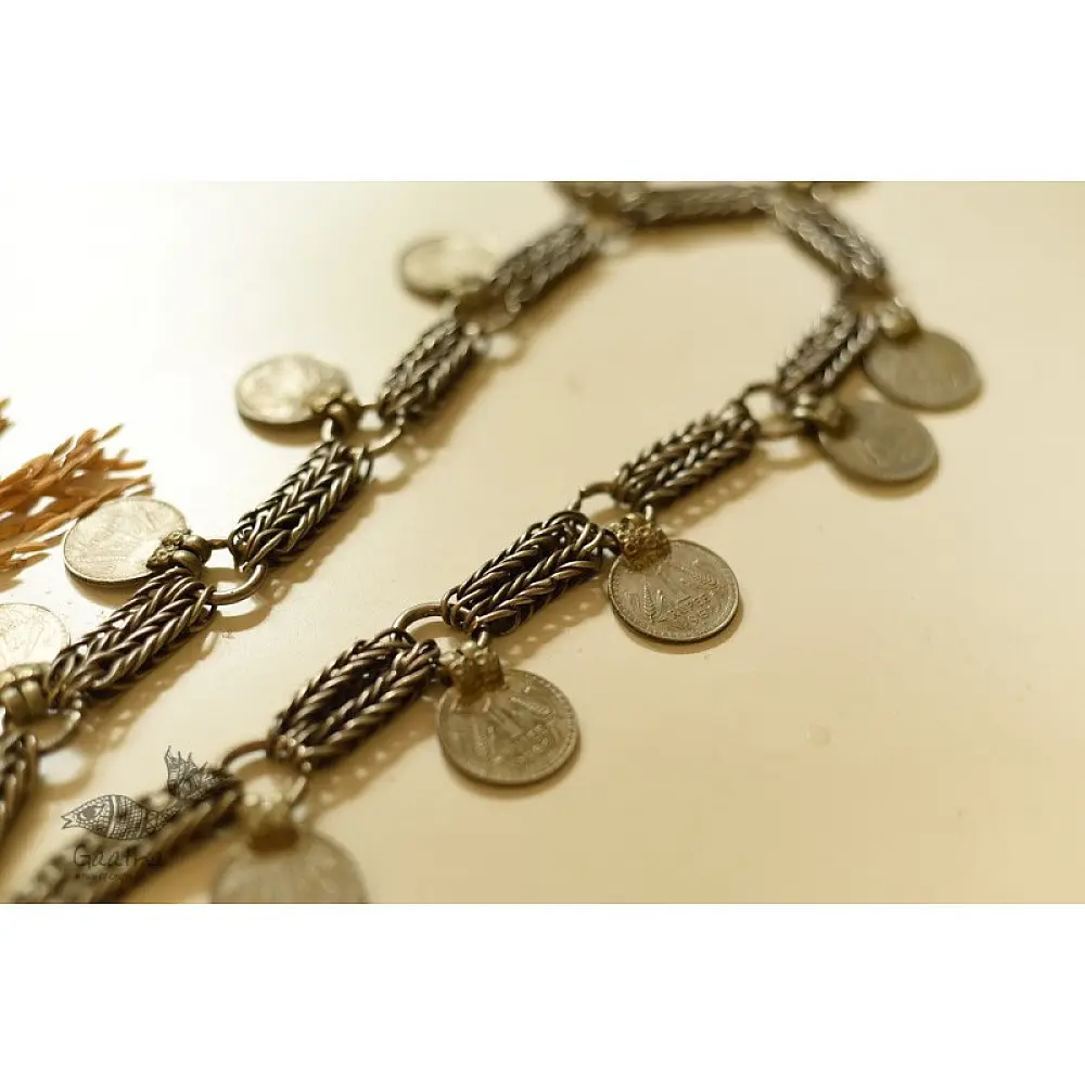 shop Handmade Heavy Chain & Coin Vintage Necklace