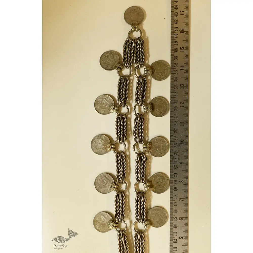 shop Handmade Heavy Chain & Coin Vintage Necklace