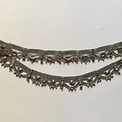 Vintage Payal | Handmade Traditional Jhalar Jumar Payal - Two Options