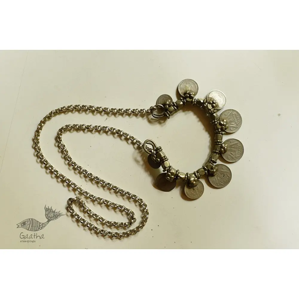 shop Antique Finish Tribal Coin Long Necklace