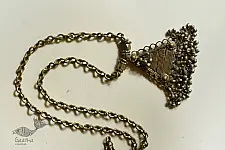 Kanupriya | Antique Finish Tribal Necklace - Triangle Pendant 