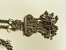 Kanupriya | Antique Finish Tribal Necklace - Butterfly Pendant 