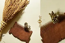 Kanupriya ~ Tribal / Vintage Jewelry - Brass Toe Ring with Metal Ghungru